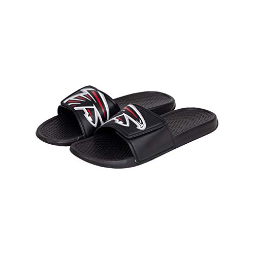 Image of FOCO mens NFL Team Cropped Big Logo Shower Sport Slide Flip Flop Sandals
