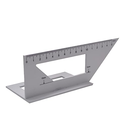 HOLIDYOYO Alloy Angle Ruler Right Angle Measuring Tool Ruler for Drawing Comfortable t Shape