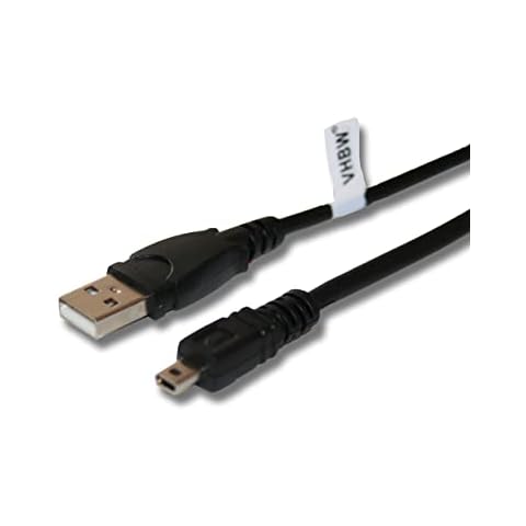 vhbw USB Kabel Datenkabel 150cm kompatibel mit Panasonic Lumix DMC-G5, DMC-G6, DMC-G10, DMC-GF1, DMC-GF2, DMC-GF3 Kamera Cover