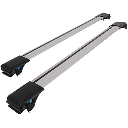 SCITOO Roof Rack Cross Bars Baggage Carrier For Toyota RAV4 2013-2018 Silver 2 Pcs Roof Top Rack Luggage Carrier