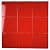 4 in Ceramic Tile Gloss 4 1/4" Box of 10 Piece for Bathroom Wall and Kitchen Backsplash (Red)