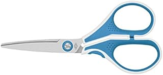 Wedo 9757009 nożyczki ze stali nierdzewnej Cut-it (17,5 cm szczotkowane, specjalny szlif, ergonomiczne uchwyty Softtouch) różowy/biały
