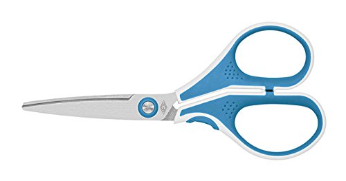 Wedo 975 5010 13 cm Cut-it Stainless Steel Scissors with Soft-Touch Grip Zone - Blue