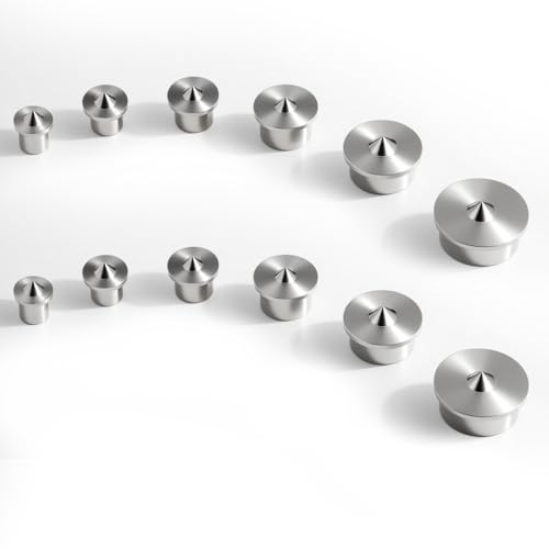 12PCS Stainless Steel Dowel Pin Centers Drilling Hole Tool Set