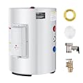 VEVOR Electric Water Heater, 10 Gallon Tank Instant Hot Water Heater, 1.6Kw Tankless Water Heater w/LED Display,Knob Control, IPX4 Waterproof Side Connection On Demand Heaters for Shower, Bath