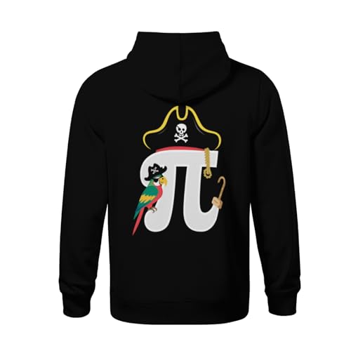 Kids Vintage Retro Pirate Math Geek Funny Pi Day Boys Girls Lightweight Kangaroo Pocket Fleece Hoodies3