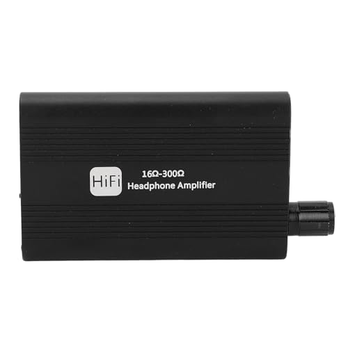 ASHATA Amplificador de Auriculares HiFi, Amplificador de Petróleo Portátil con un Conmutador de Ganancia de 2 Etapas y Batería de 1500 MAh, para MP3 MP4 Player Music Player High