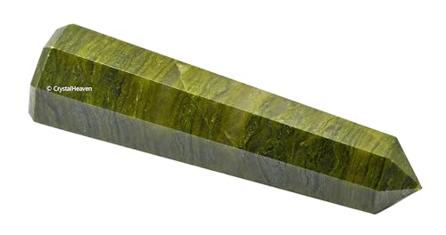 Image of Crystal Heaven Certified Vesuvianite Tower Obelisk Point For Chakra, Healing And Balancing - Aaa Grade Original Certified Gemstone Agate For Reiki Meditation Yoga Spiritual (2-3 Inches)