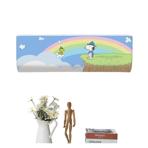 サボテン鉢植え植物用プリントダストカバー エアコンカバー 家庭用簡単クリーニングカバー 吊り下げ式エアコン保護ケース(14,103x24x30cm)