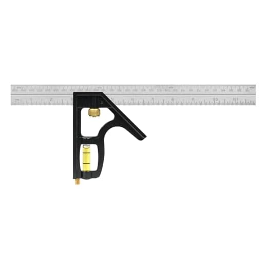 Johnson Level & Tool 400EM 12-Inch English/Metric Metal Combination Square