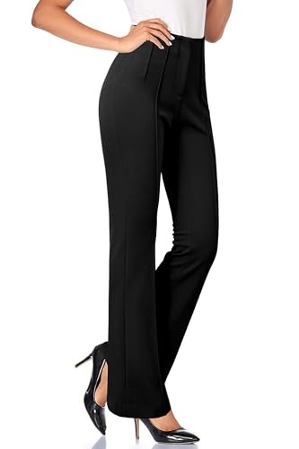 Arach&Cloz Women's Stretch Wrinkle-Free Lightweight Bootcut Work Pants 2025