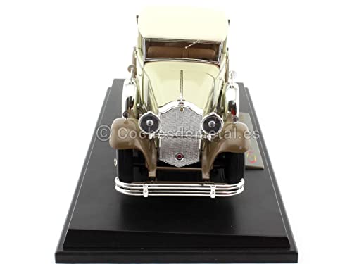 Modelo 1930 Packard Brewster 1:18 Diecast Tan y Café miniatura 7