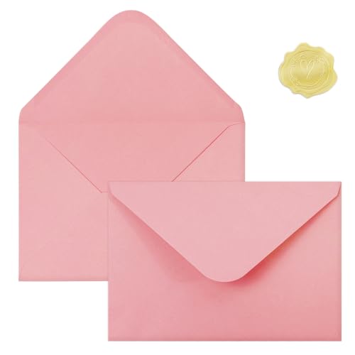 Enveloppes A4 colorées haut de gamme avec stickers pour faire-part de mariage chic