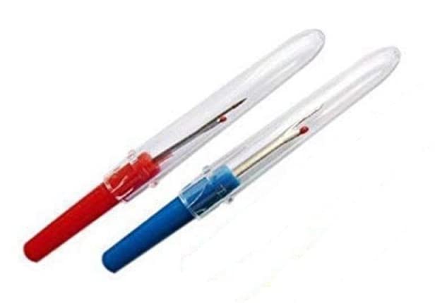 On Blow Metal Sewing Snips Thread Cutter Scissors | Random Colors (Thread Cutter (2) + Seam Ripper Small (2)) 1