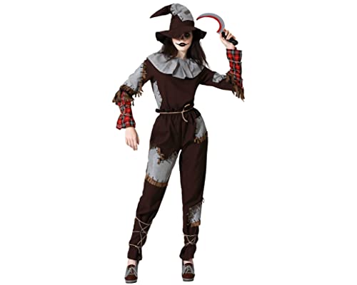 Atosa disfraz espantapájaros terrorífico mujer adulto XL