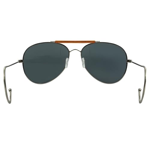 Rothco Aviator Air Force Style 58MM Sunglasses with Case, Smoke Lenses4