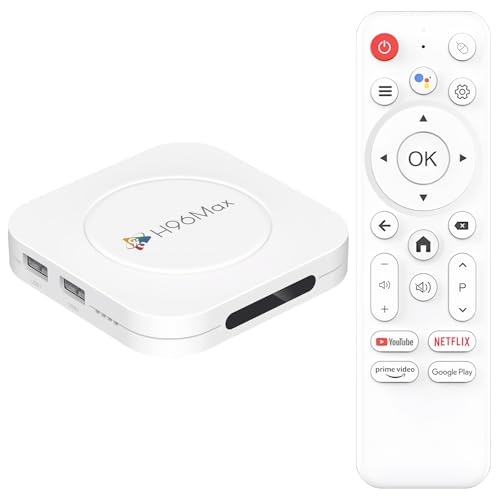 Android 14.0 TV Box 2025, LEFFOT M1 Plus 4K Ultra HD Smart Android TV Box with HDR10+, 2GB RAM + 16GB ROM, 2.4G & 5G Dual-Band WiFi 6, BT 5.0, Voice Control, RK3528 Quad Core Arm Cortex-A53