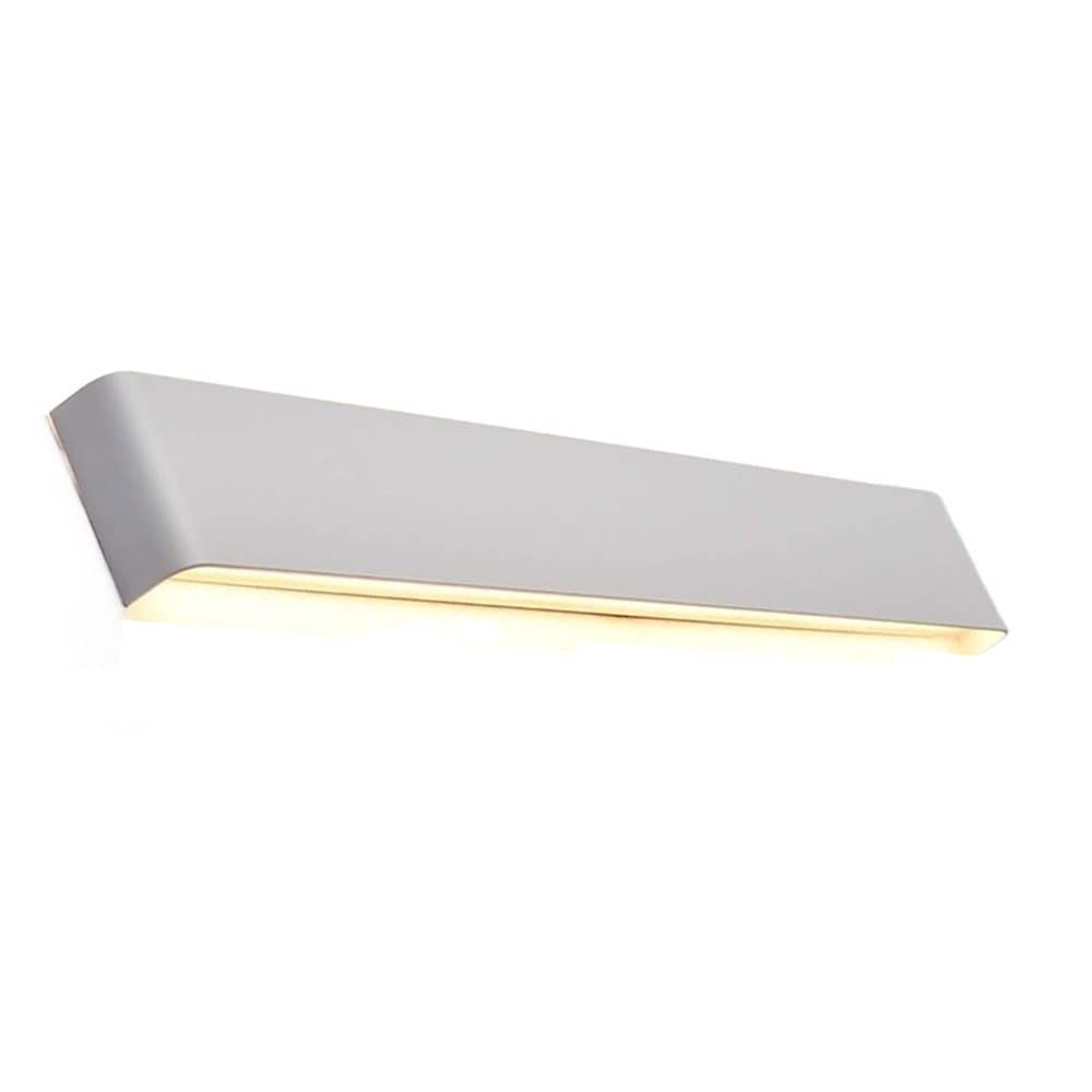 Lampada da Parete per Comodino, Luce in Metallo Ultrasottile con Paralume in Acrilico, Applique a LED 3000K, Illuminazione Decorativa per Bagno, luci Frontali per Specchio, lampade