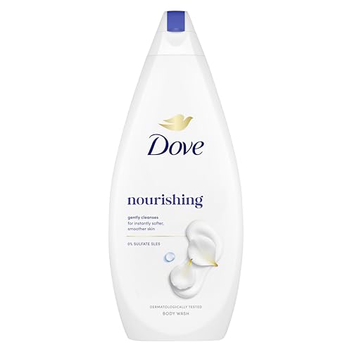 Dove Nourishing Body Wash Body Cleanser shower gel with plant-based moisturisers for softer, smoother skin after one shower 720 ml