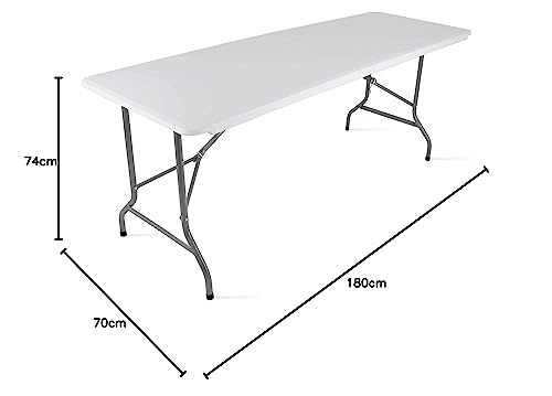 Table Pliante Camping 180x70, Valise Poignée - MobEventPro