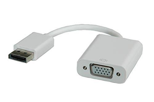 Adaptateur DisplayPort vers VGA ROLINE mâle femelle blanc Full HD