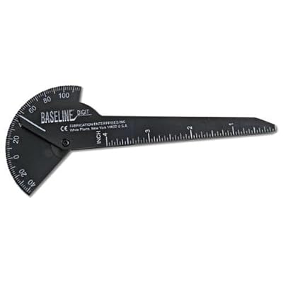 Baseline 12-1014 Black Plastic Finger Goniometer, 1-Finger Design