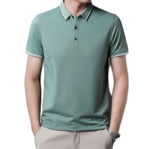 T-Shirt Coton et Soie Haut de Gamme à Manches Courtes pour Homme Moderne