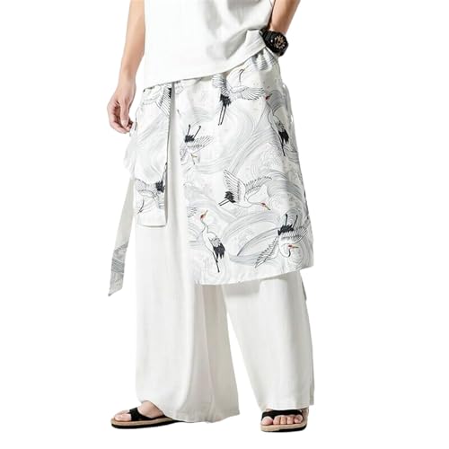 Pantalon été léger coton lin homme style chinois respirant ample