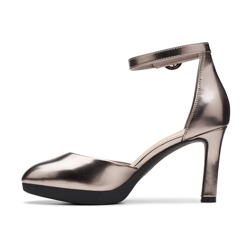 Clarks Collection Women's Ambyr 2 Cove Pump, Gun Metal Synthetic, 8.5 Medium US by Clarks - Image 3