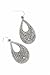 Antique Silver Floral Stamp Teardrop on Sterling Silver Earrings Boho Women Handmade Sundance Dreams Designs