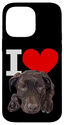 I Love Chocolate Lab Dog �u���E�� ���u���h�[�����g���o�[ ���l �X�}�z�P�[�X iPhone 14 Pro Max �p