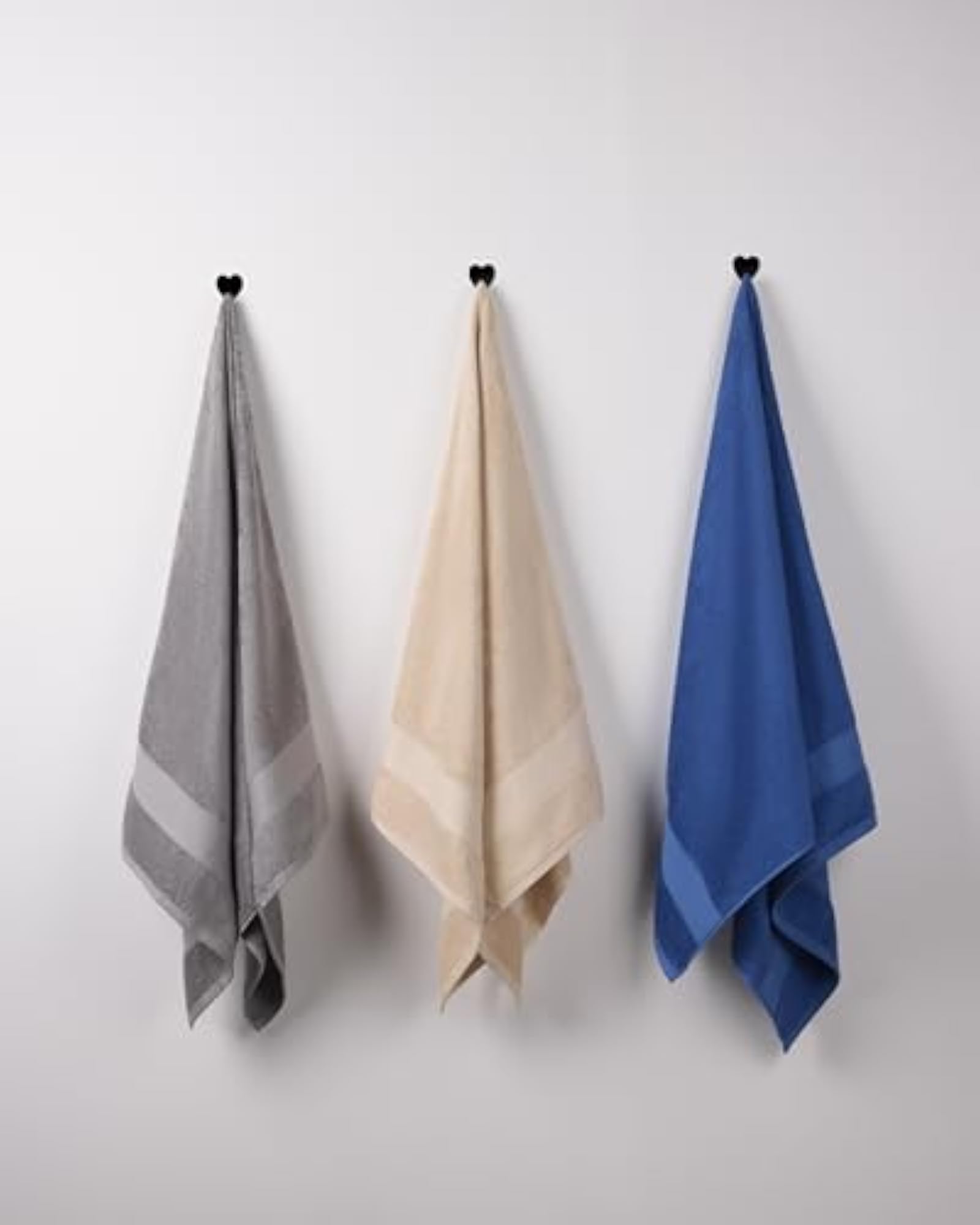 Bamboo Cotton Towel Set of 3 for Bath