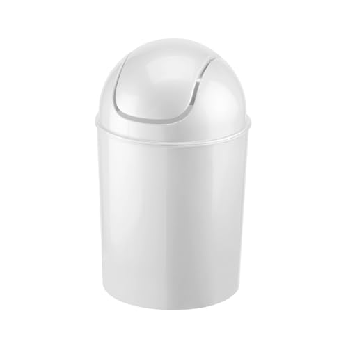 Umbra Mini 1-1/2-Gallon Swing-Top Waste Can, White