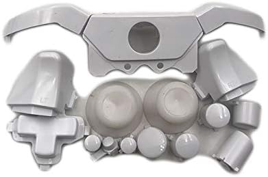 Replacement Full Set D-pad LB RB LT RT Buttons Bumpers Triggers Buttons for Xbox One Elite Controller (White)