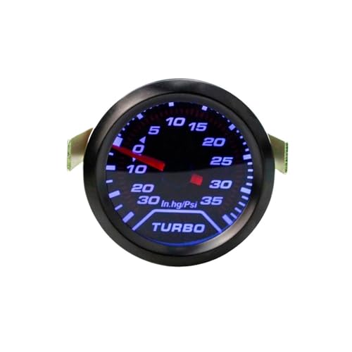 Medidor de presión de aceite de 52 mm con esfera ahumada y luz LED azul YC100179