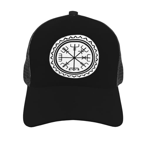 Viking Vegvisir Compass Mesh Baseball Cap - Classic Adjustable Peaked Cap, Trucker Hat for Men and Women2