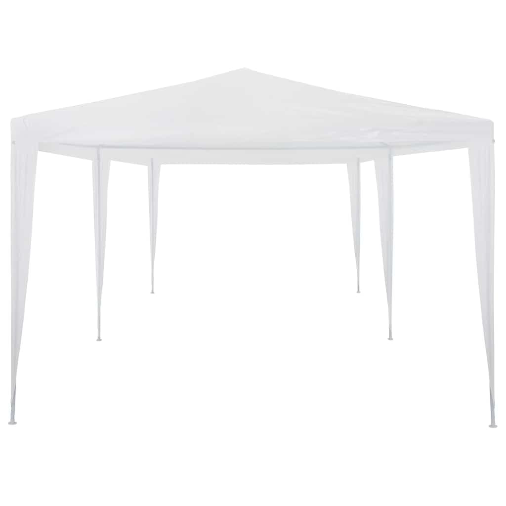 Gazebo per feste, in polietilene, bianco, 3 x 6 m, con telaio in acciaio