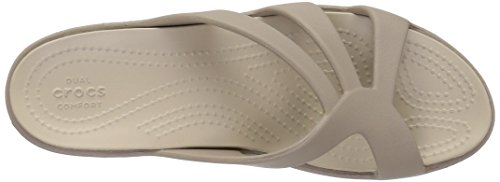 Crocs Sanrah Strappy Wedge W, Infradito Donna