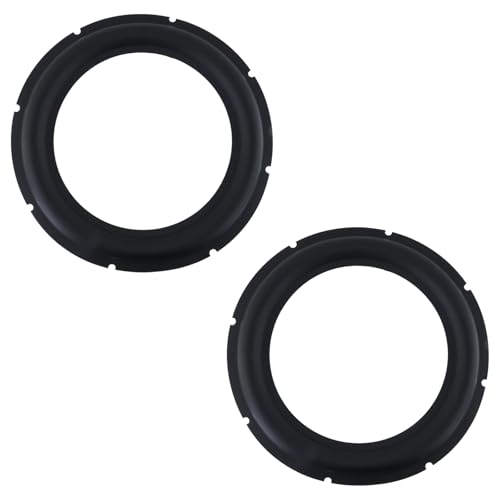 Dnyta 2 Pcs 12" Perforated Rubber Speaker Foam Edge Surround Rings