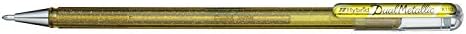 Pentel XK110/2-XXZX Hybrid Dual Metallic Gel Pen - Gold/Silver (Pack of 2)