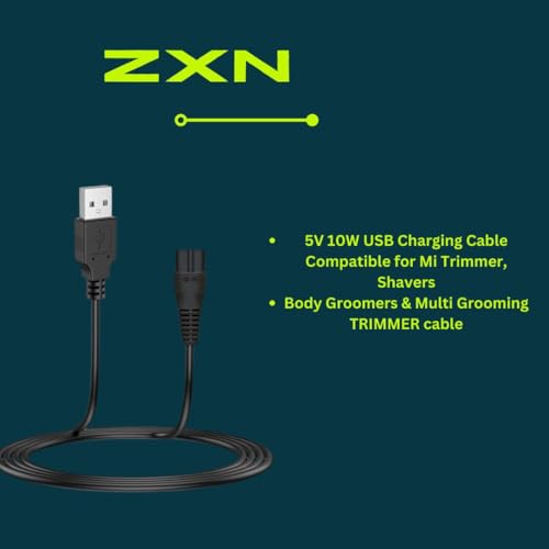 Image of ZXN (XXQ01HM 5V 10W USB Charging Cable Compatible for Mi Trimmer, Shavers, Body Groomers & Multi Grooming (mi trimmer-cable-001)