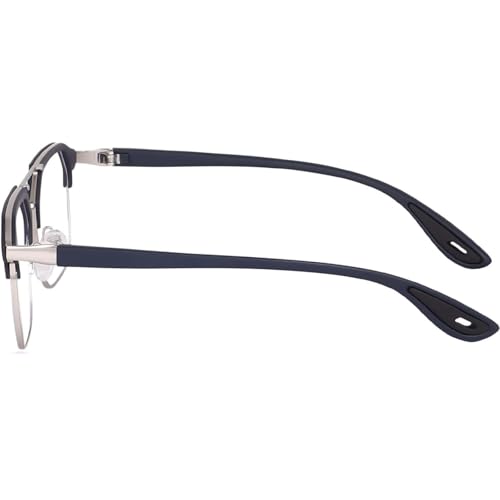 Image of GYNK Premium Square Computer Glasses for Men and Women, Anti-Fatigue Blue Light Blocking Eyewear for Digital Screen Protection