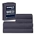 SGI bedding Queen Sheets Luxury Soft 100% Egyptian Cotton Sheets 1000 Thread Count for Queen Mattress Dark Grey Solid