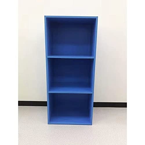 Amazon｜カラーボックス 収納ボックス 3段 カラー 3個セット (ブルー