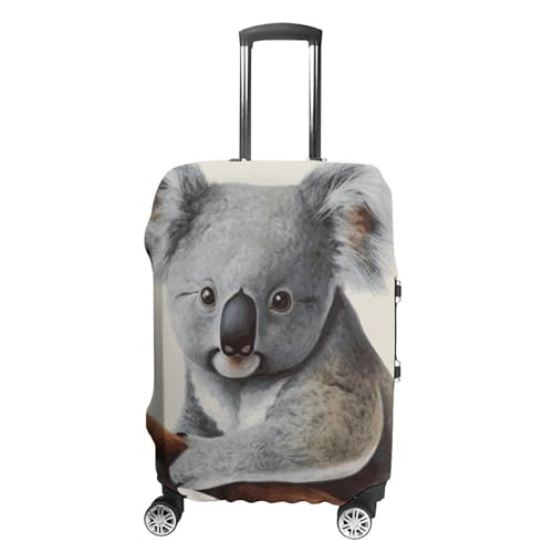 Koala And Butterfly Printed Luggage Cover Protector, Fits 18-32 Inch Luggage