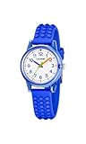 CALYPSO Reloj Nina K5876/4 Junior Collection Caja de Caucho Correa de Caucho Azul