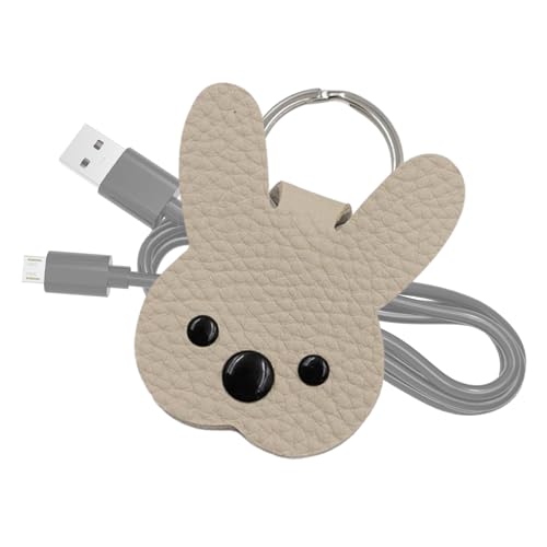 Protectores de cables para cables, organizador de cables en forma de conejo, correas de almacenamiento de auriculares resistentes a los golpes, correas de gestión de cables impermeables para cables de