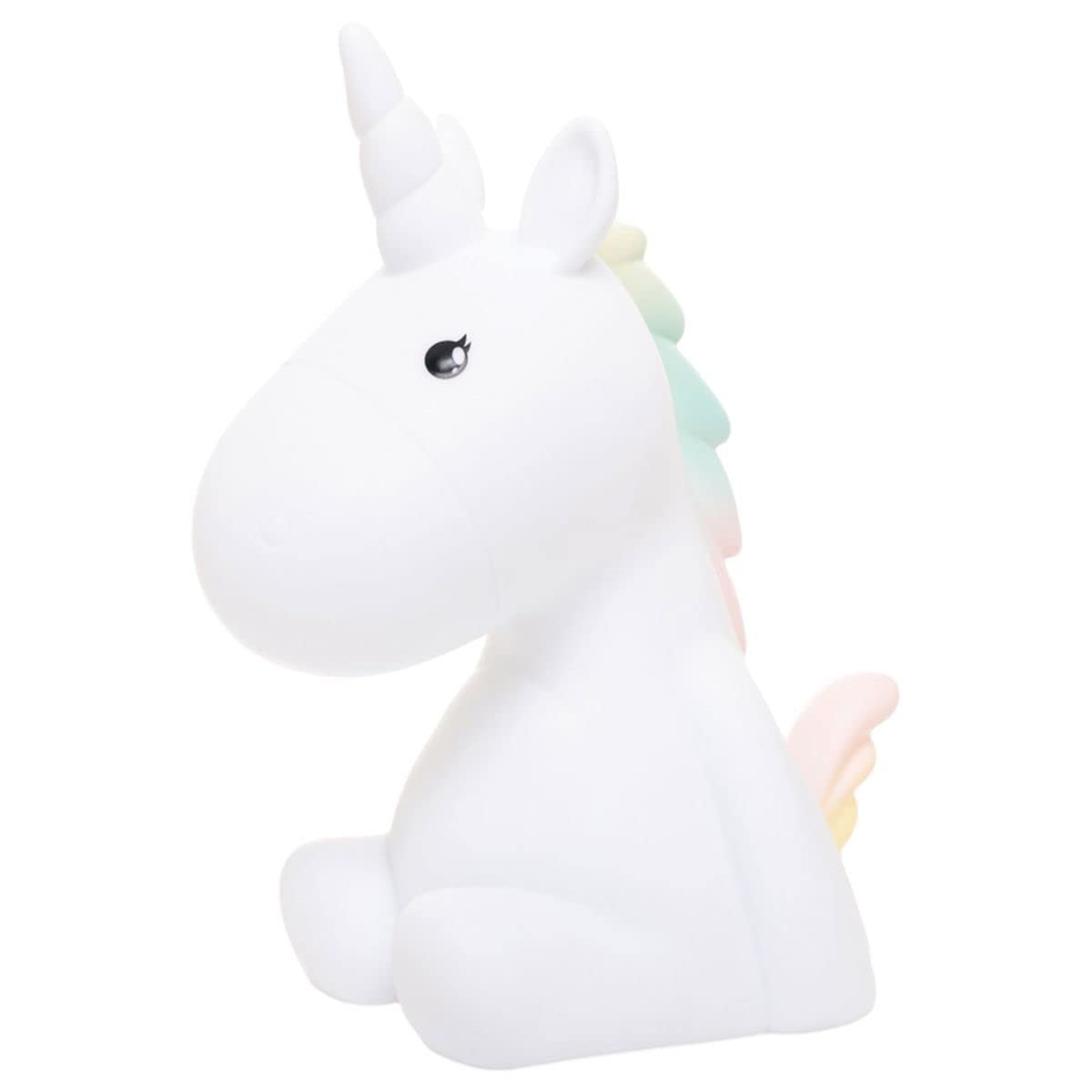 LE MONDE DES ANIMAUX DHINK - Luce notturna LED per bambini, con unicorno, ricaricabile USB, per cameretta dei bambini, con timer e cambio di colore, DHINK338-21