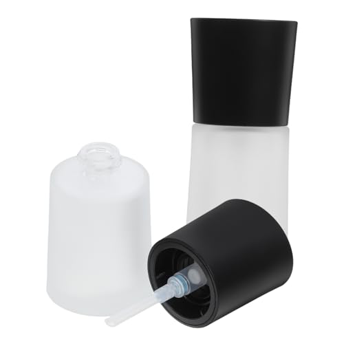 MOTHNUR 2 Piezas botella de prensa de base líquida travel bottles water dispenser water cooler dispenser Almacenamiento de maquillaje jarabe perfume bomba botella de esencia envase Vidrio