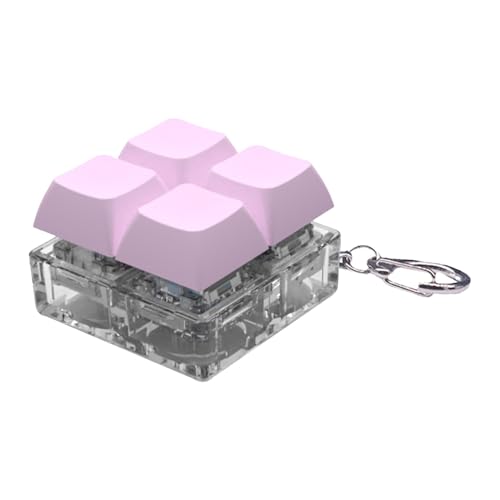キーボードキーチェーンおもちゃ、4ボタンメカニカルキーフィジェット、98x0.98インチファッショナブルなバックパックペンダント、楽しい指先のおもちゃストレスリリーフ、子供と大人のためのパーティーの好意
